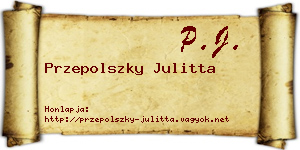 Przepolszky Julitta névjegykártya